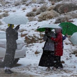 واجهة 58 منزلاً تراثياً بقرية ذي عين الأثرية بالباحة تتزين احتفالًا بتسجيل فنون الخط العربي في قائمة اليونسكو